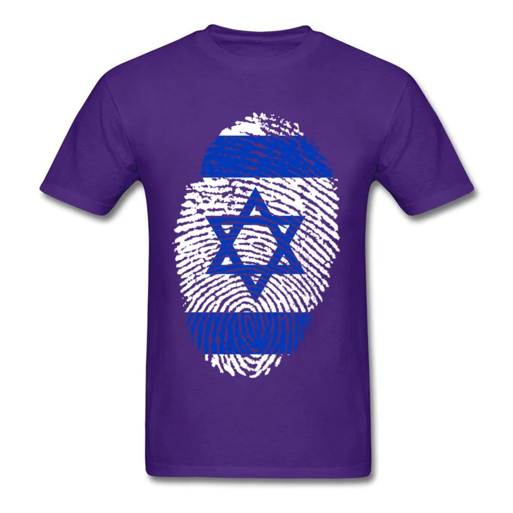 Israel Flag Fingerprint_purple