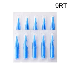 9RT пластиковые 50 шт синие тату-наконечники стерильные новые одноразовые татуировки Советы профессиональные насадки на тюбик для иглы татуировки машины