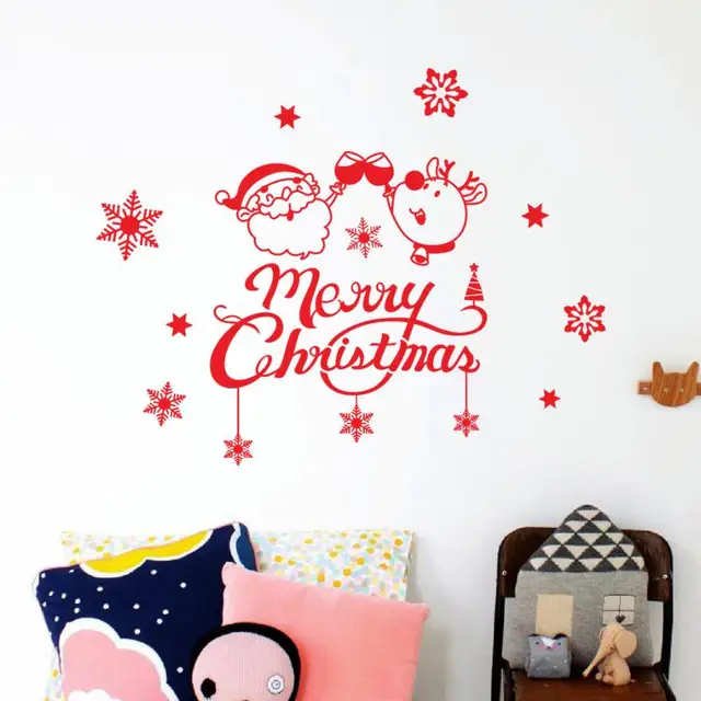 christmas window stickers christmas stickers Wall Window Stickers Santa