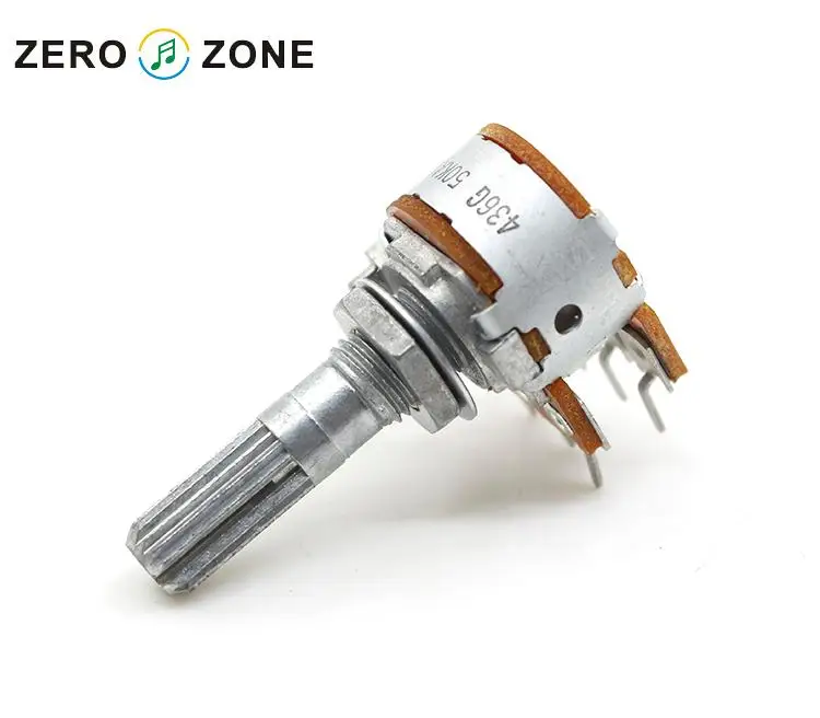 

Japanese Original amplifier Alps 16 Type Double A 50k Type Double sound channel 6 feet 25mm Gear Shaft Volume Potentiometer