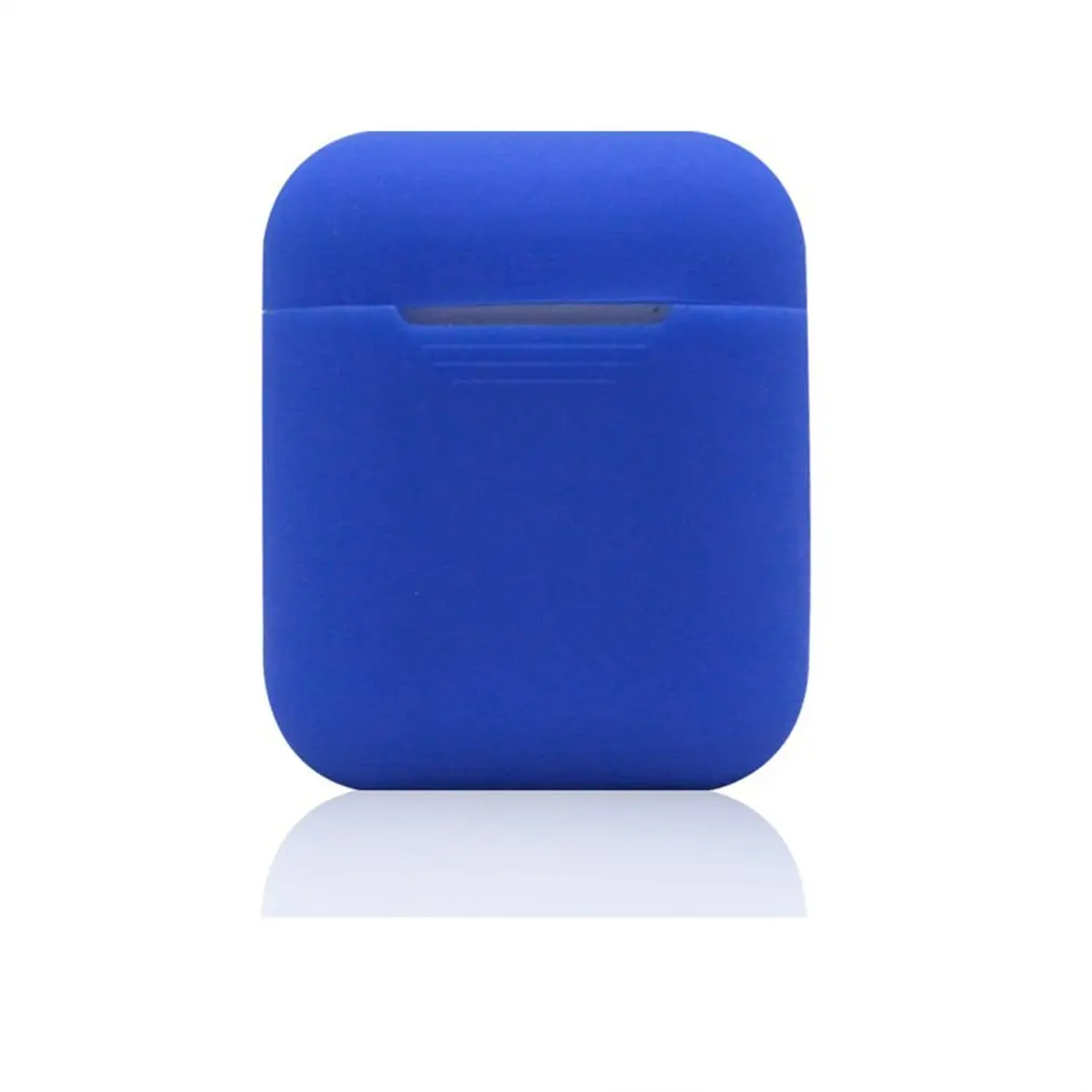 Мягкий ударостойкий силиконовый чехол для AirPods беспроводной защитный чехол для наушников для Air Pods зарядка защитная коробка - Цвет: 11