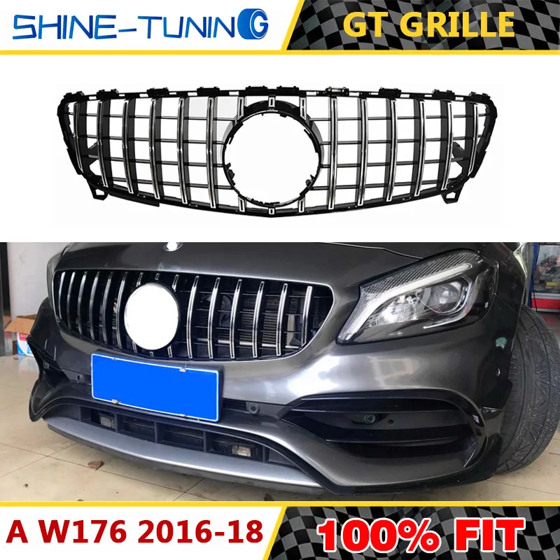 

suitable for NEW A class W176 GT R GTR Grille Diamond Grille A180 A200 A260 A45 2016+ W176 Grille without emblem