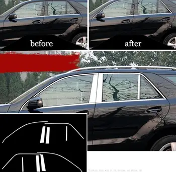 

Stainless steel Exterior Window Sill Lid Trims for mercedes benz ML300 ML350 ML250 GLE320 GLE350 GLE400 2012-2018 Car Styling