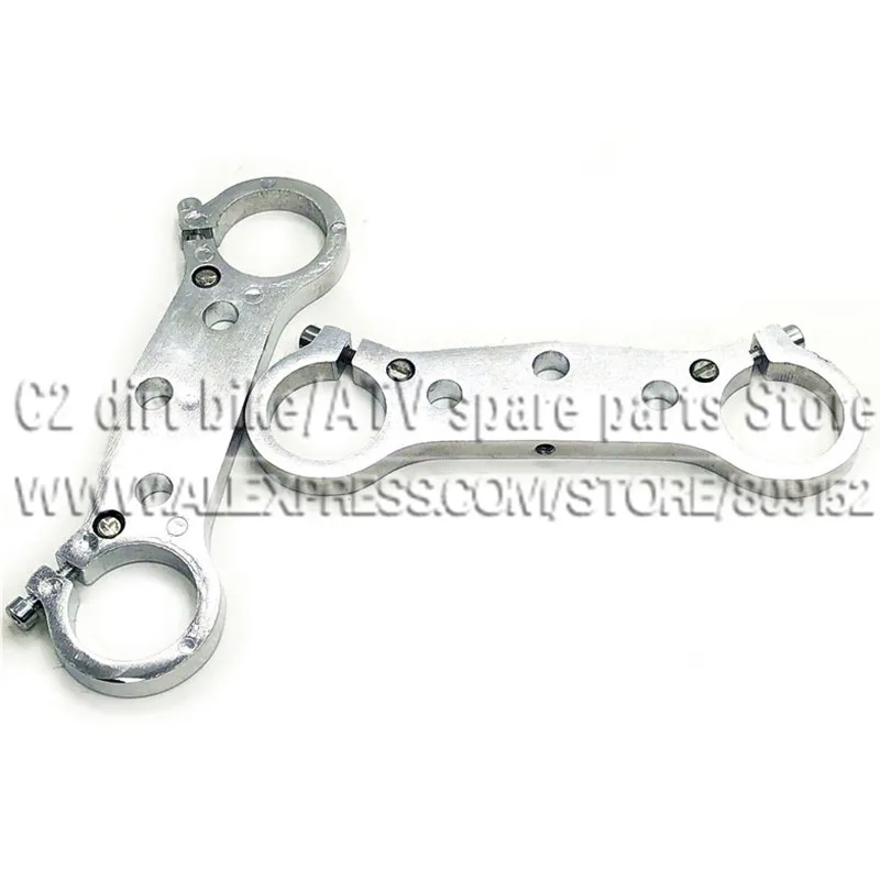 

Front Fork Yoke Forks Handlebar Riser Mount Bars inverted shock absorber device upper and lower For Mini Bike