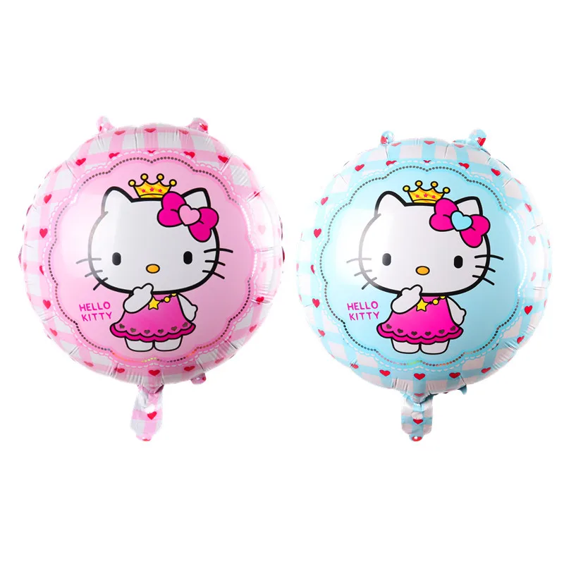 

18 inch Hello Kitty Foil Balloons Baby inflatable Globos Toy Birthday Wedding Party Decoration KT Cat Helium Balloon