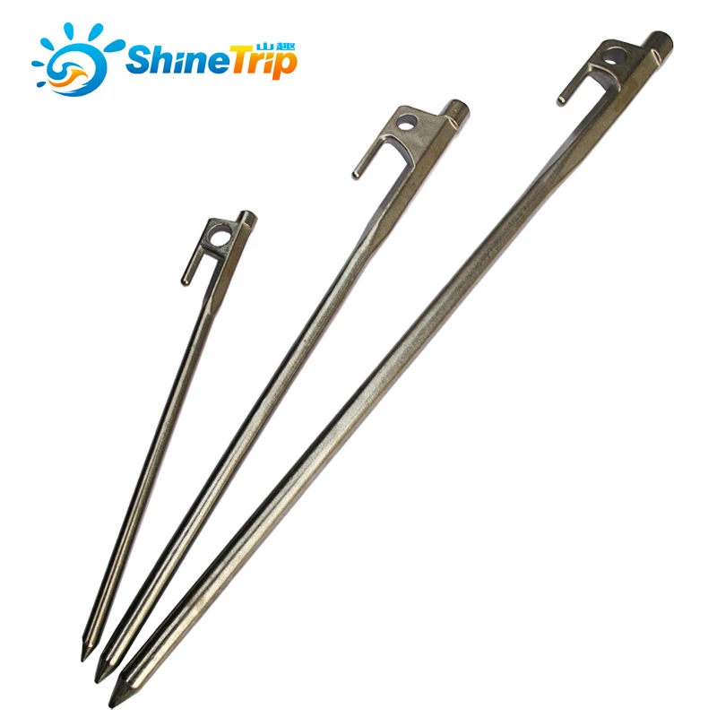 Колышки для палатки ShineTrip из нержавеющей стали 304 аксессуары 20 см 30 40 подходят