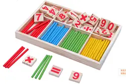 1 компл. Обучающие математике игрушки цвета Ранние развивающие игрушки шпиндели деревянные для счета игры пособие по математике Лидер