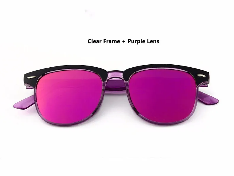 Летние классические женские винтажные солнцезащитные очки Oculos de sol, брендовые солнцезащитные очки, разноцветные фотохромные очки для мужчин - Цвет линз: Фиолетовый