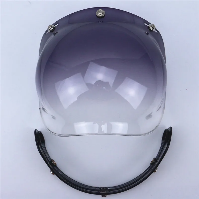 Универсальный viseira bolha 3-Snap Flip up Регулируемый объектив пузырьковый козырек маска для лица мотоциклетный шлем мото Casco половина шлемы