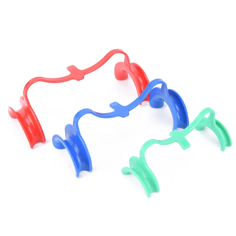 

1pc Plastic Mouth Opener Dental Oral Bow Shaped Mouth Opener Teeth Whitening Orthodontic Tool Random Color