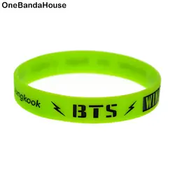 OneBandaHouse 1 шт. BTS с командой Mumbers имя силиконовый браслет Мода Музыкальный браслет