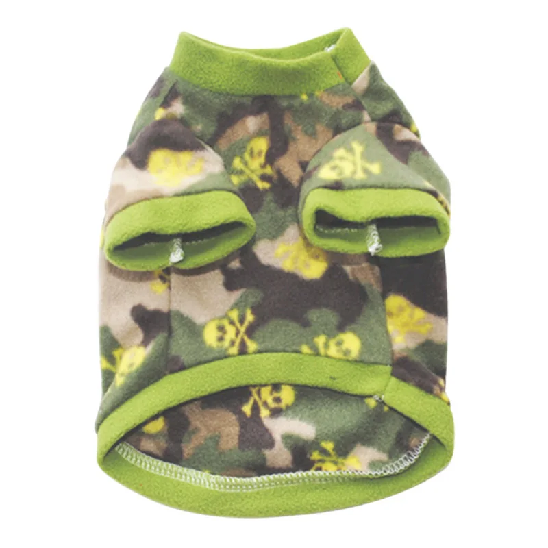 

Warm Dog Coat Soft Pet Clothes Dog Clothing For Small Dogs Pullover Spring Puppy Sweatershirt Vest Skull Pet Apparel 1a40
