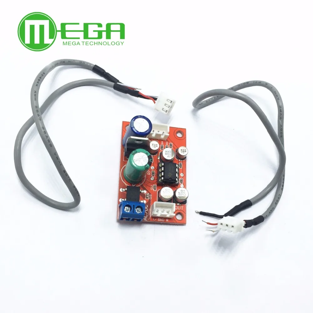 

Rectifier Bridge NE5532 Audio OP AMP Microphone Preamps Pre-Amplifier Pre Amplifier Board IC Socket DC 9-24V AC 8-16V DIY KIT