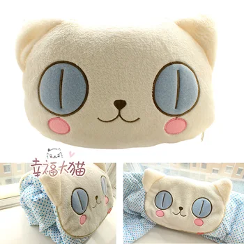 

Candice guo plush toy cartoon animal cat dog bear sofa pillow rest cushion sleeping blanket quilt birthday gift 1pc