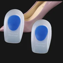 Гель для ног Каблук Подушка Половина ортопедические стельки Силиконовая полоска от натирания на пятку вставки Силиконовая полоска от натирания на пятку чашки гель по уходу за ногами Поддержка