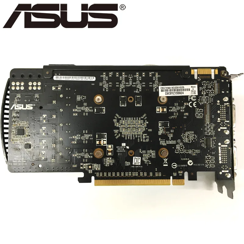 Видеокарта ASUS GTX 560 1 Гб 750 бит GDDR5 графические карты для nVIDIA Geforce GTX560 б/у VGA мощнее