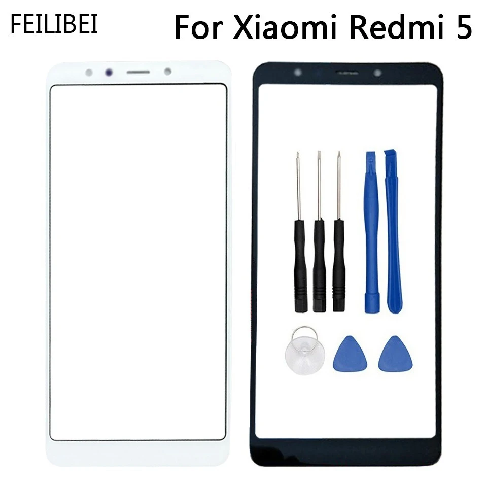 

For Xiaomi Redmi 5 Touchscreen Front Outer Panel Sensor Lens For Xiaomi Redmi 5 Redmi5 5.7" Glass Accesorios with Tools