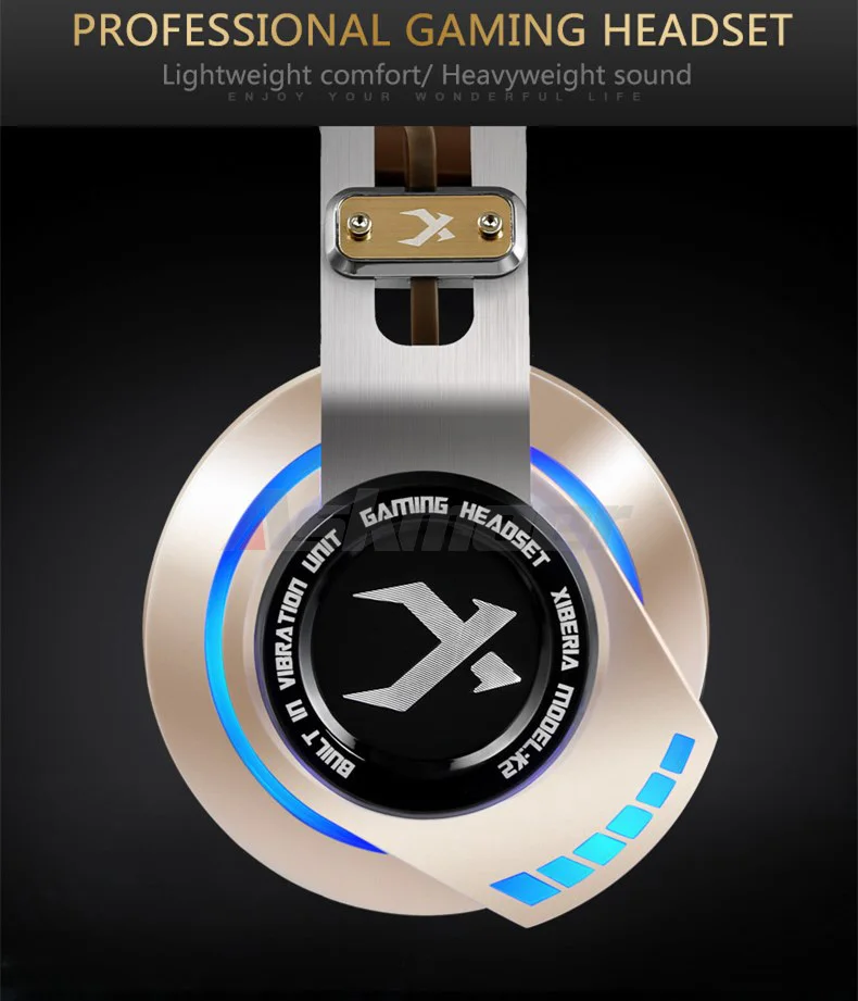 XIBERIA K2 Computer Gaming Headphones Stereo Surround Sound Glowing LED Light Game Headset Gamer with Microphone fone de ouvido (10)