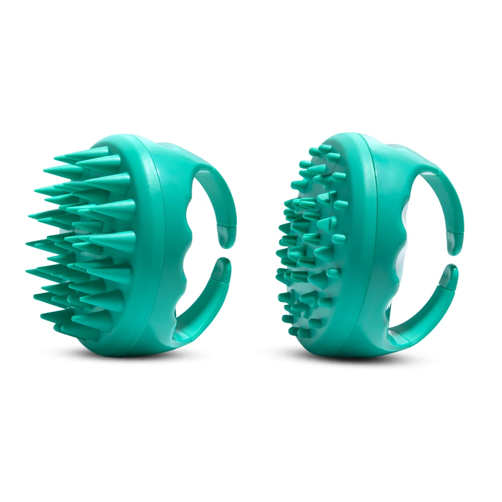 

DIOLAN 2pcs Silicone Massage Hair Brush Shower Bath Comb Shampoo Scalp Comb Slimming Massage Brush DA8082CL