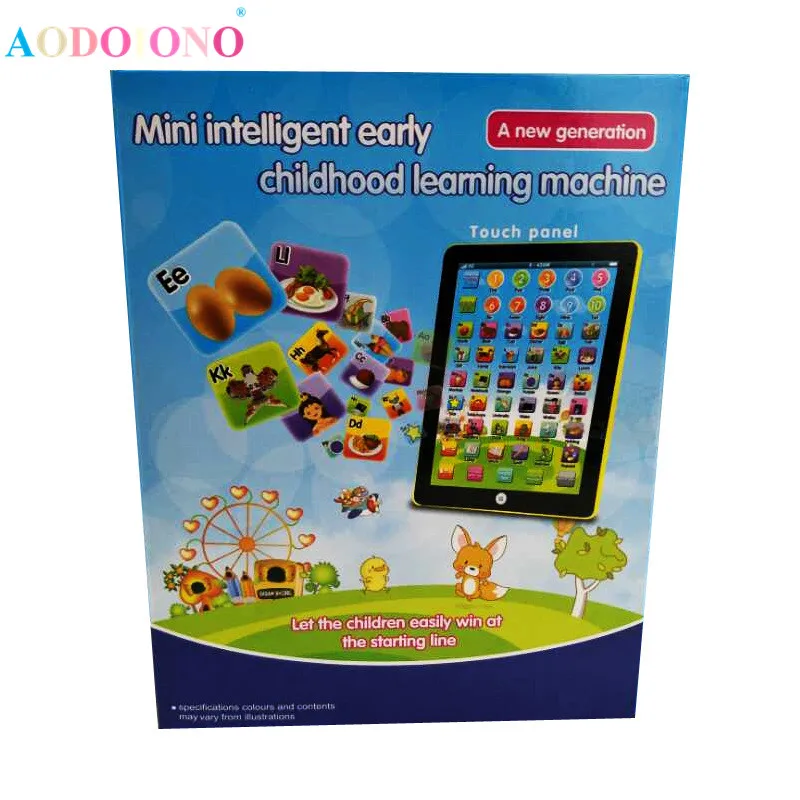 Английская обучающая машина для раннего обучения, детский планшет с сенсорной панелью, развивающие игрушки для детей, электронная сенсорная компьютерная Подарочная игрушка