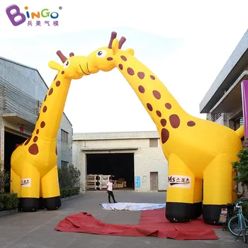 

12x6 meters inflatable giraffe arch, animal inflatable archway- toy
