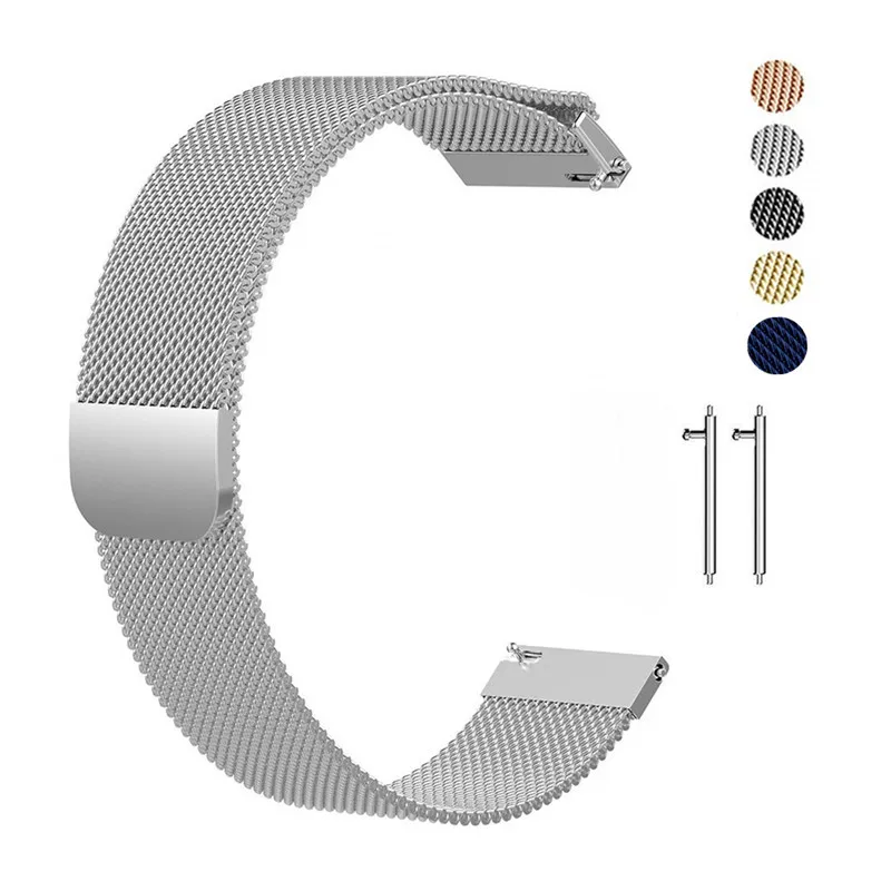 

20/22mm Quick Magnetic Release Milanese Loop for Withings Activity Steel Pop Stainless Steel Band Smart Watch Metal Strap