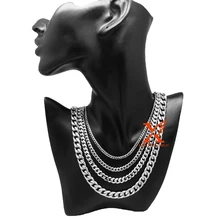 

3/5/7/9/11mm 18"-36" Stainless Steel Men Hip Hop Miami Curb Cuban Silver Color Link Chain Necklace