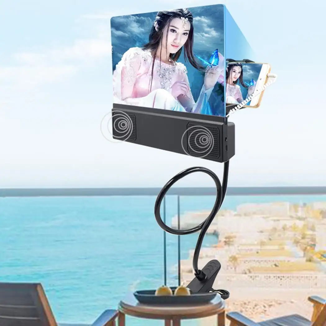 12inch HD Mobile Phone Screen Magnifier Amplifier Desktop Home Office etc Stand Black Holder | Инструменты