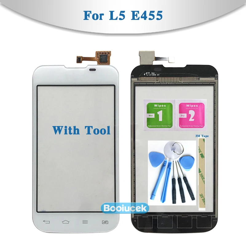 

3.2" For LG Optimus L5 II E460 E450 and L5X DUAL E455 Touch Screen Digitizer Sensor Outer Glass Lens Panel Replacement
