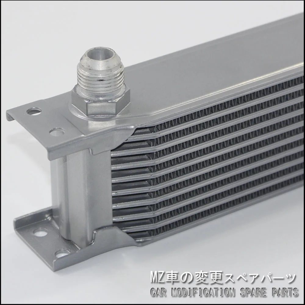 Термостат адаптер двигателя гоночный масляный охладитель комплект для автомобиля/грузовика серебро(7Row 10Row 13Row 16 Row 19Row