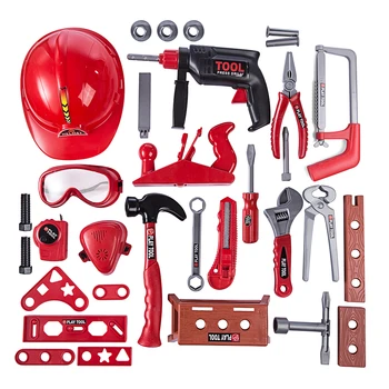 

NFSTRIKE 32Pcs Children Pretend Play Educational Toys Tool Kit Life Skills Training Repair Tools Toys Set for Kids Boys Gift