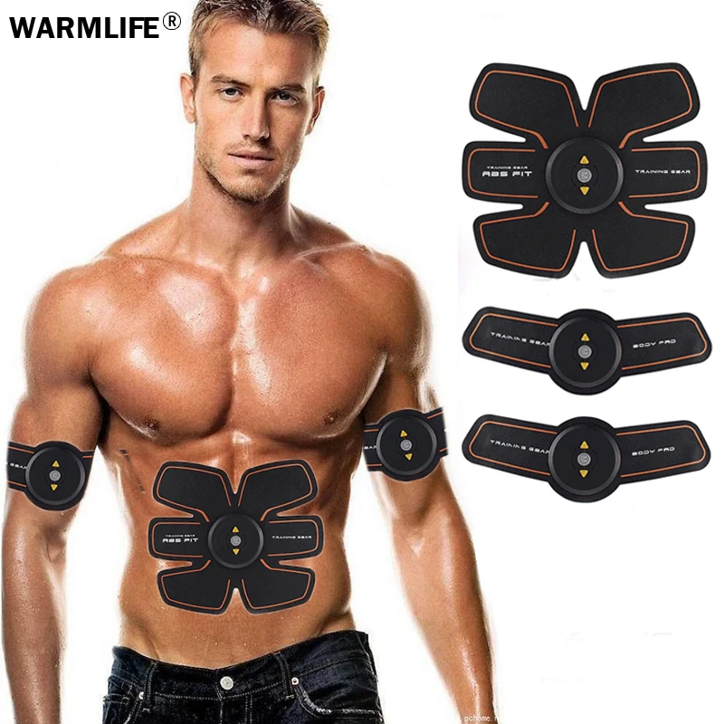 

Rechargable Electric Pulse Treatment Muscle Stimulator EMS Stimulation Body Slimming Machine Abdominal Muscle Exerciser Training