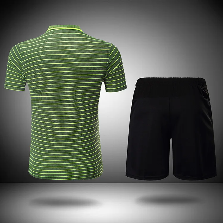 Теннисный костюм с короткими рукавами, бадминтон спорт набор футболок, дышащая одежда pingpong футболка для игры в настольный теннис, футболка Обычный костюм