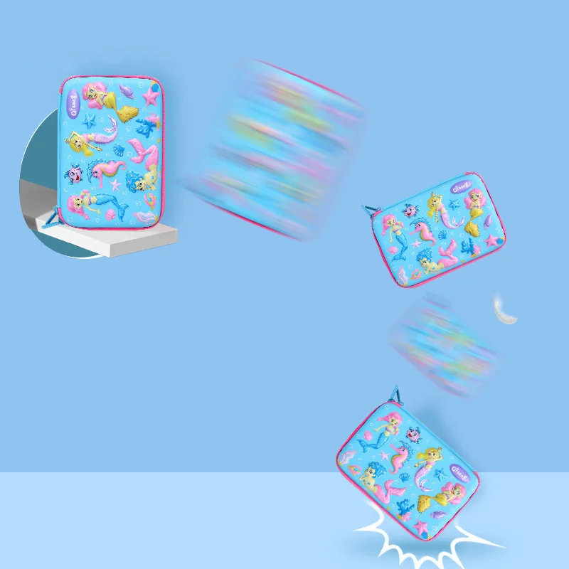 Kawaii 3D школьный пенал для девочек и мальчиков Корейская ручка сумка милый EVA