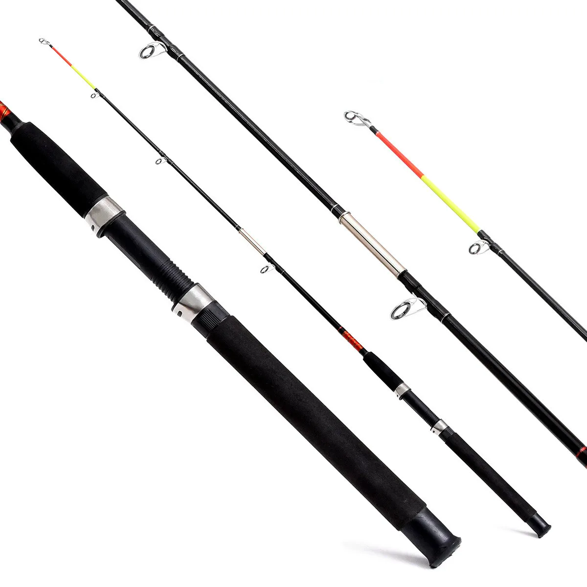 Solid Black Lightning Rod Iron Ganhei Boat Fishing Rodin Fishing Rods from Sports