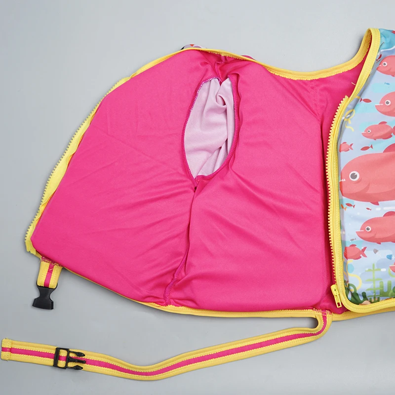 Megartico жизни куртка дети красный плавательный жилет для девочек материал защиты от солнца Плавать Тренер жилет для От 2 до 6 лет детский