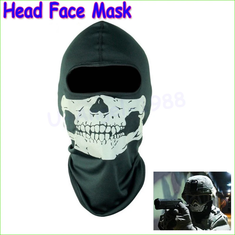 1pcs New Head Face Mask Skull Balaclava Head Mask Gator Black Hood Wholesale
