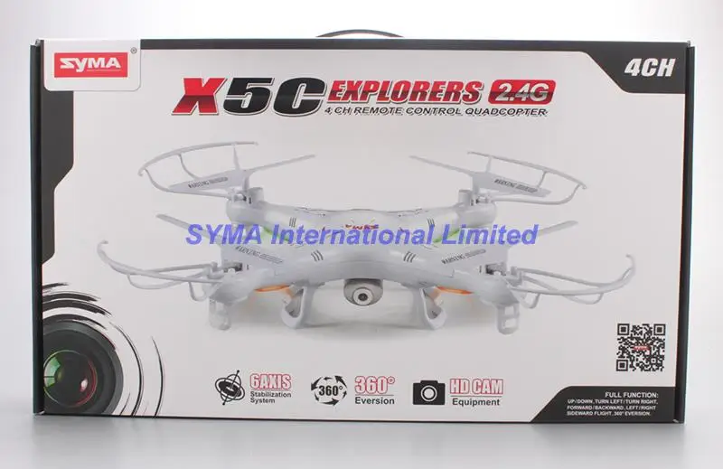 Квадрокоптер SYMA X5A X5 X5C с HD камерой 2 Мп 4 ГГц канала 6 осевой гироскоп вертолет UFO VS