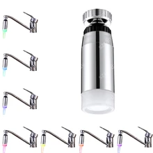 Автоматически изменяется, дизайн светодиодный душ, вода свечение 360 градусов светодиодный кран свет с 7 цветов медленная вспышка аэратор