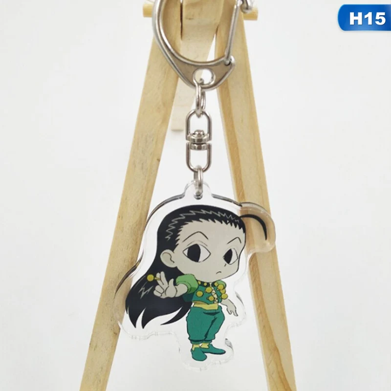 15 Охотник х Охотник аниме Killua Zoldyck Kurapika брелки двусторонний брелок косплей акриловый кулон брелок - Цвет: 15