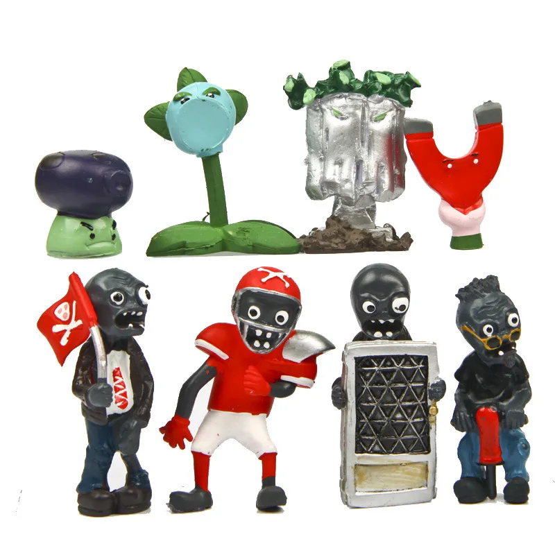 Игрушки аниме brinquedos 8 шт./компл. растения войны зомби 5 поколения анимация подарок