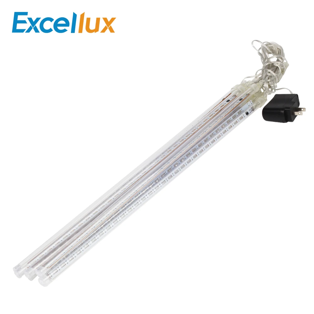 

8PCS 50cm waterproof LED Meteor Shower Rain Tube Led Light 240V+EU/US Plug Christmas Light Wedding Garden Outdoor Decorate Xmas