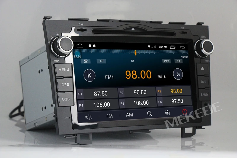Perfect Android 7.1 HD Quad Core 2G RAM 1024X600 Car DVD Player For Honda/CRV CR-V 2006-2011 GPS Navigation Stereo DTV DAB+ SWC BT CAM 9