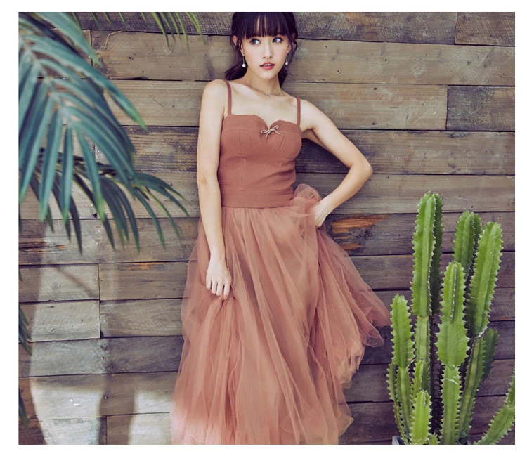 YiLin Kay высокого класса на заказ женские летние платья большая сетка-качели из пряжи подтяжки платье длинный стиль