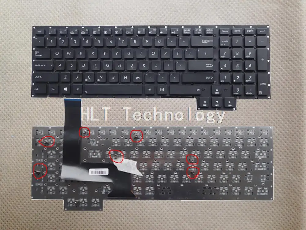Original and New Black US keyboard for ASUS G750 G750J G750V Good work