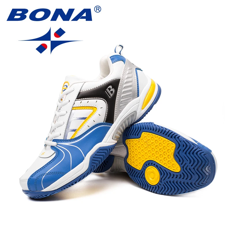 BONA/Новое поступление; классические стильные мужские теннисные туфли на шнуровке; Мужская Спортивная обувь; обувь для бега на открытом воздухе; удобная обувь;