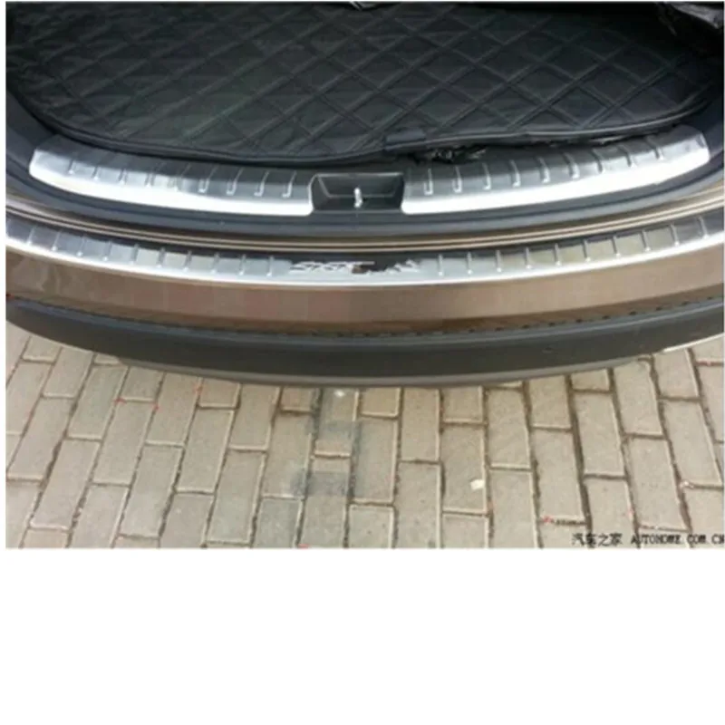 Car styling Stainless Steel Inner Rear Bumper Protector Sill Trunk