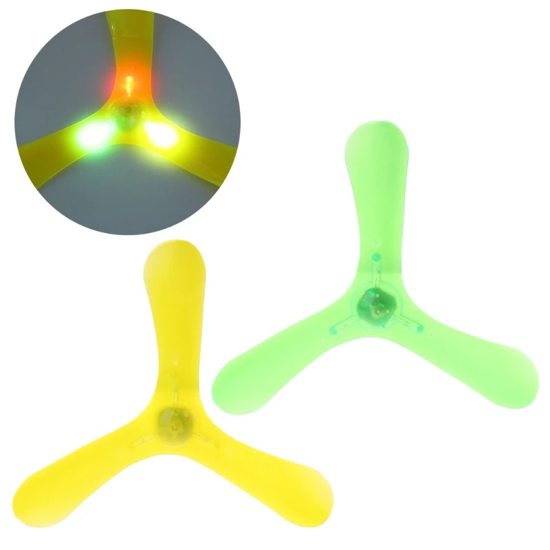 

Boomerang Luminous Flying Toys Outdoor Park Saucer Funny Game Children Sports