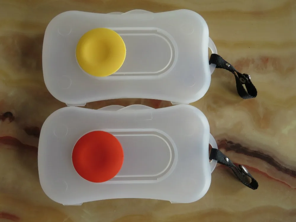 Детский дорожный пластиковый чехол для протирания 12*22 см, нетоксичный портативный контейнер для влажных салфеток, желтый мультяшный держатель для хранения, коробка для хранения салфеток