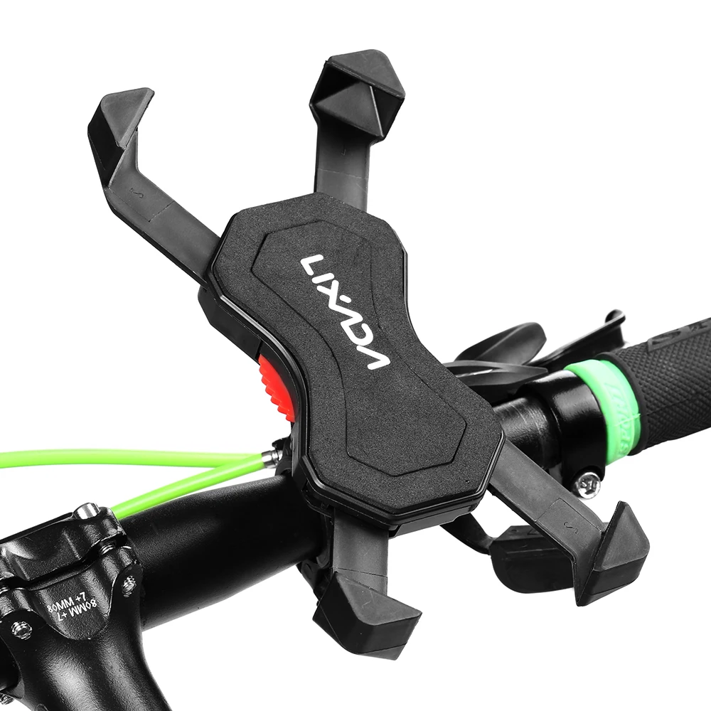 

Lixada Bike Phone Holder 360 Degree Rotatable Phone Mount Adjustable Cycling Phone Cradle Clamp Phone Rack